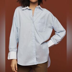 Anthropologie Light Blue Button Down Shirt